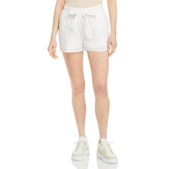 Sundays Ladies White "Ozeta" Shorts, Tie Belt & Pockets, Size Large, NWT!